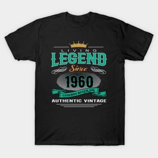 Birthday - Living Legend Since 1960 T-Shirt